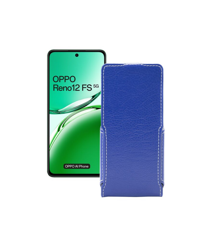 Чохол-флип з екошкіри для телефону OPPO Reno 12 FS 5G