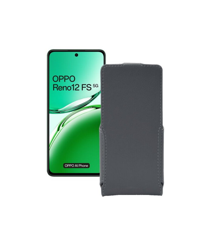 Чохол-флип з екошкіри для телефону OPPO Reno 12 FS 5G