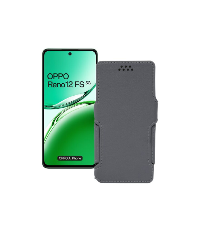 Чохол-книжка з екошкіри для телефону OPPO Reno 12 FS 5G