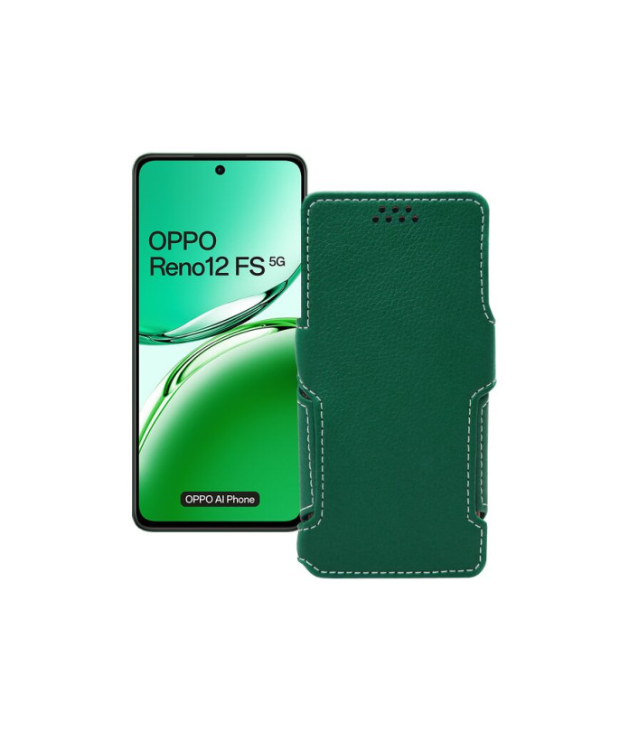 Чохол-книжка з екошкіри для телефону OPPO Reno 12 FS 5G