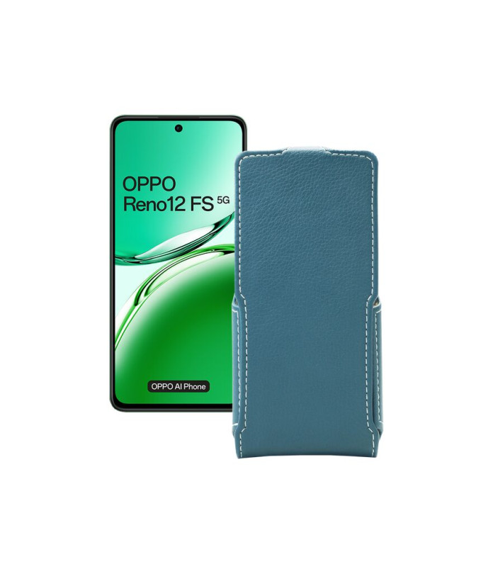 Чохол-флип з екошкіри для телефону OPPO Reno 12 FS 5G