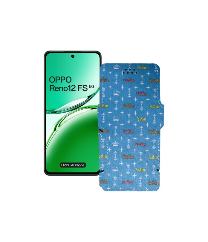 Чохол-книжка з екошкіри для телефону OPPO Reno 12 FS 5G