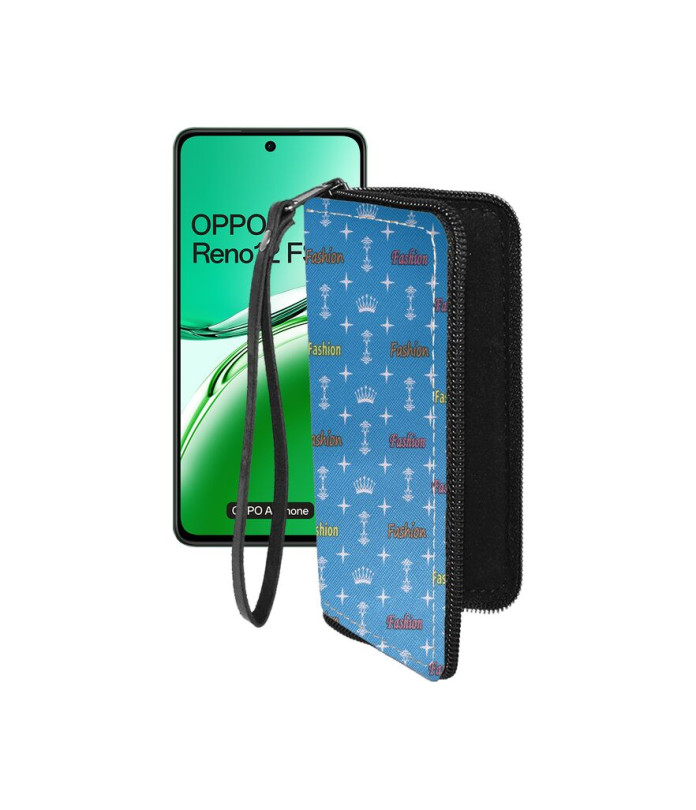 Чохол-гаманець з екошкіри для телефону OPPO Reno 12 FS 5G