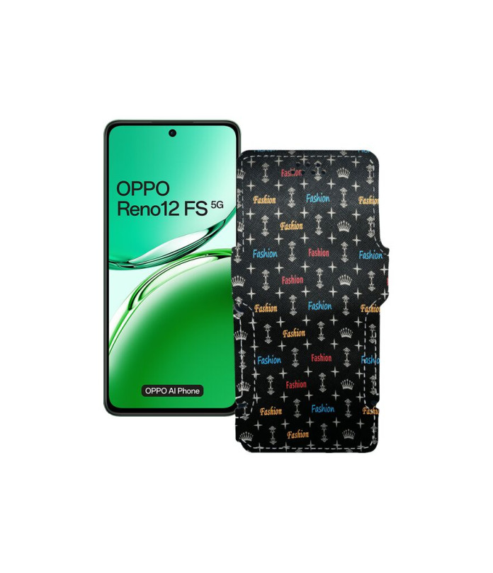 Чохол-книжка з екошкіри для телефону OPPO Reno 12 FS 5G
