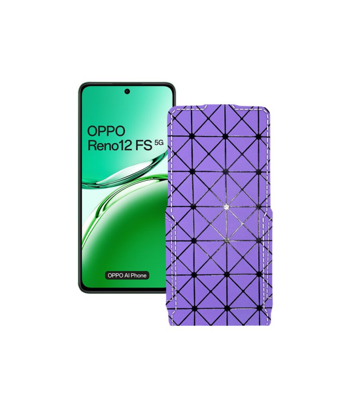 Чохол-флип з екошкіри для телефону OPPO Reno 12 FS 5G