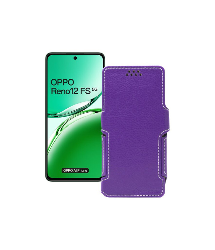 Чохол-книжка з екошкіри для телефону OPPO Reno 12 FS 5G