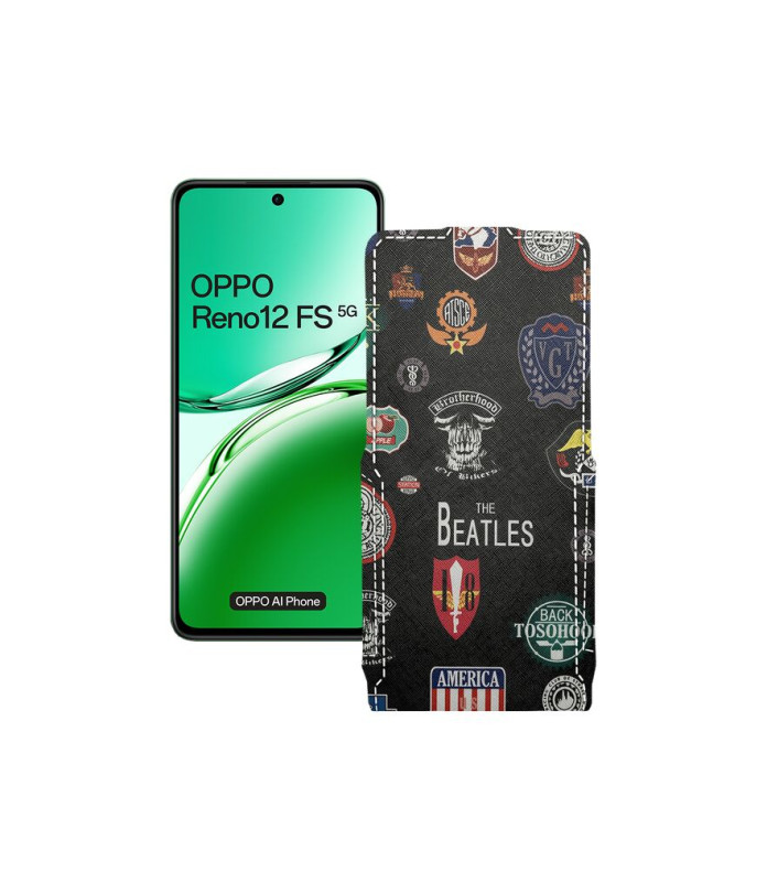 Чохол-флип з екошкіри для телефону OPPO Reno 12 FS 5G