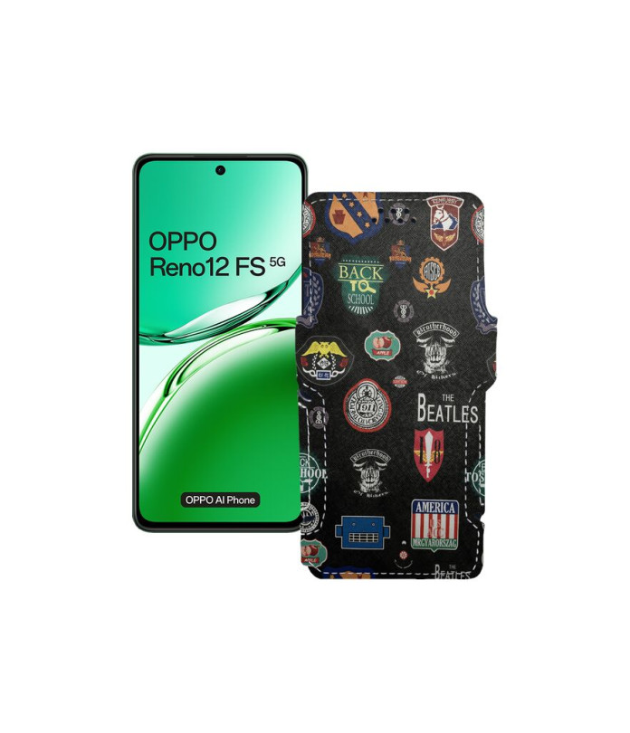 Чохол-книжка з екошкіри для телефону OPPO Reno 12 FS 5G