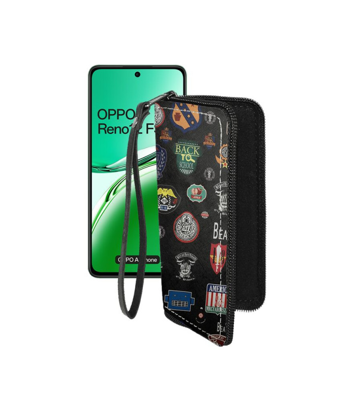 Чохол-гаманець з екошкіри для телефону OPPO Reno 12 FS 5G