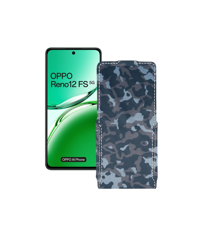 Чохол-флип з екошкіри для телефону OPPO Reno 12 FS 5G