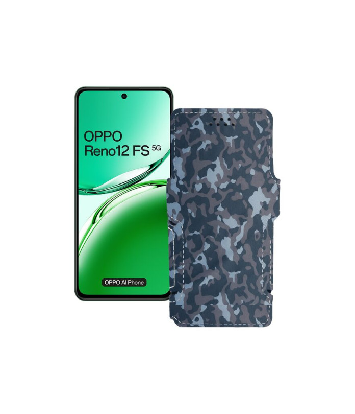 Чохол-книжка з екошкіри для телефону OPPO Reno 12 FS 5G