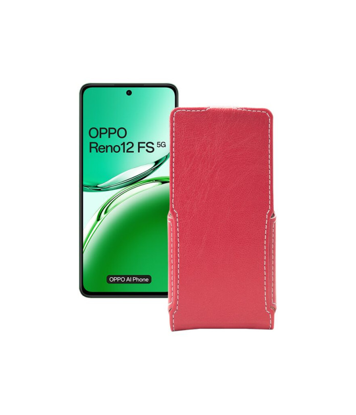 Чохол-флип з екошкіри для телефону OPPO Reno 12 FS 5G