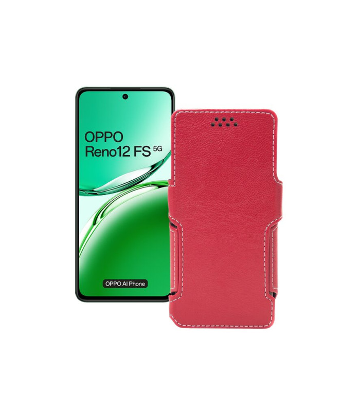Чохол-книжка з екошкіри для телефону OPPO Reno 12 FS 5G