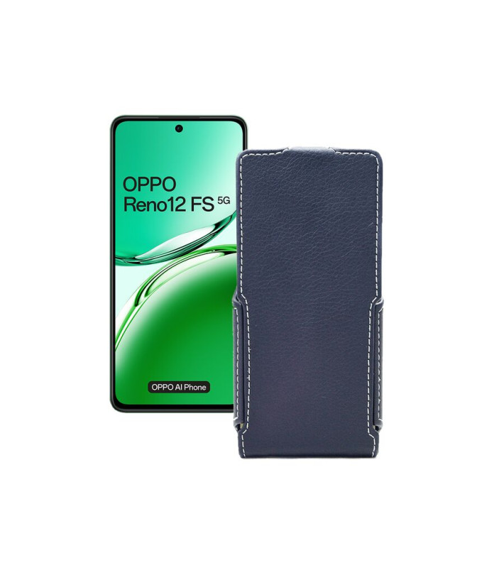 Чохол-флип з екошкіри для телефону OPPO Reno 12 FS 5G