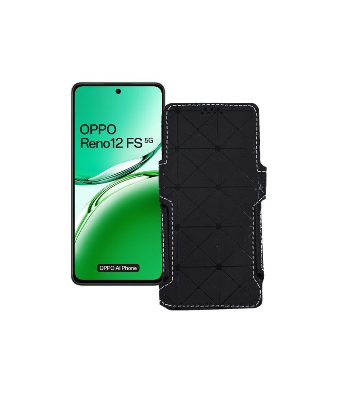 Чохол-книжка з екошкіри для телефону OPPO Reno 12 FS 5G