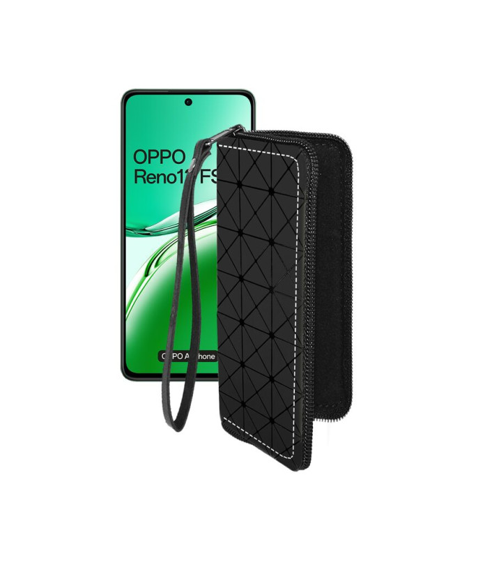 Чохол-гаманець з екошкіри для телефону OPPO Reno 12 FS 5G