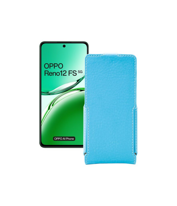 Чохол-флип з екошкіри для телефону OPPO Reno 12 FS 5G