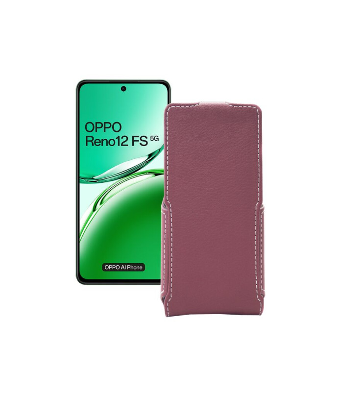 Чохол-флип з екошкіри для телефону OPPO Reno 12 FS 5G