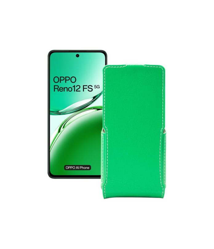 Чохол-флип з екошкіри для телефону OPPO Reno 12 FS 5G