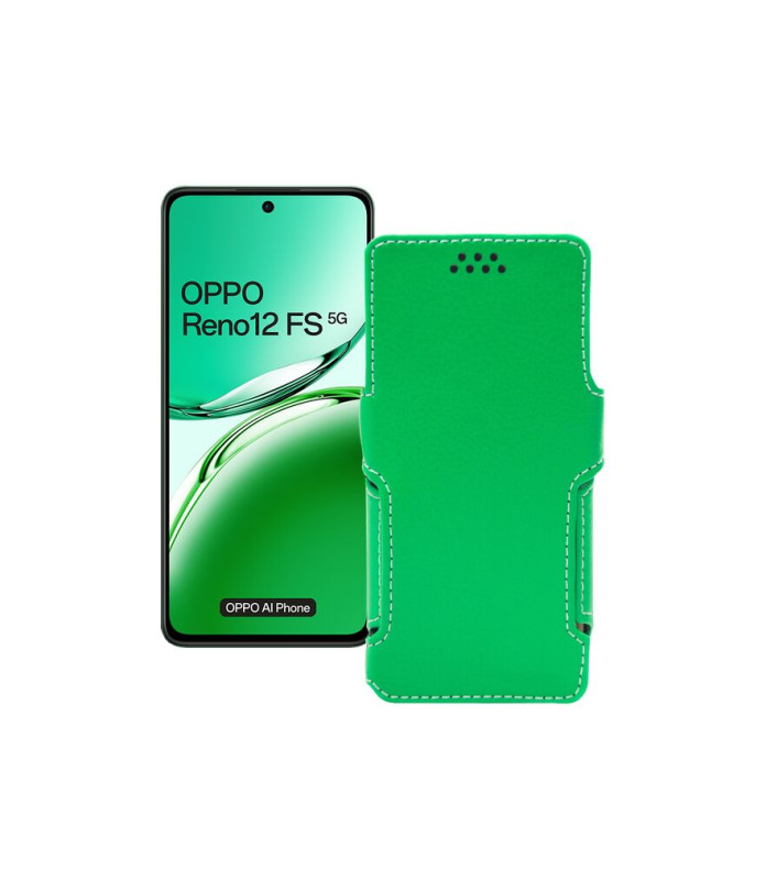 Чохол-книжка з екошкіри для телефону OPPO Reno 12 FS 5G