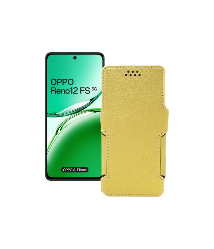 Чохол-книжка з екошкіри для телефону OPPO Reno 12 FS 5G