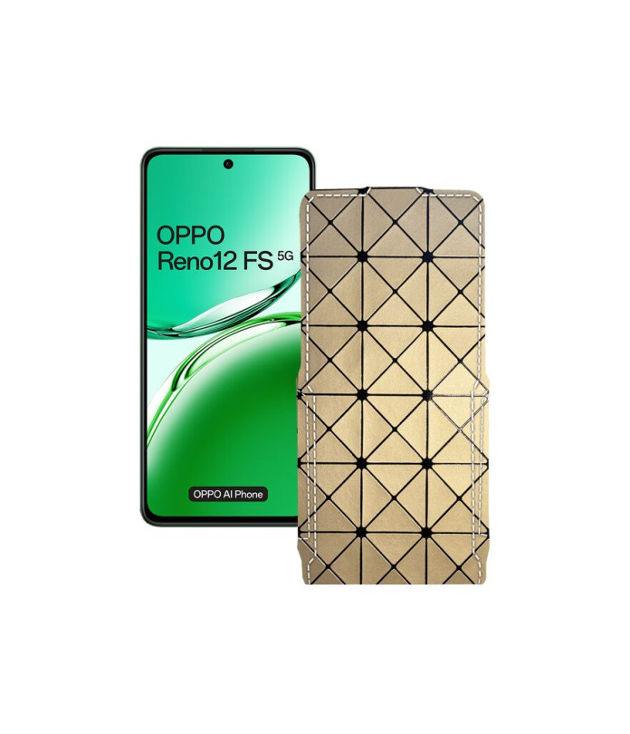 Чохол-флип з екошкіри для телефону OPPO Reno 12 FS 5G