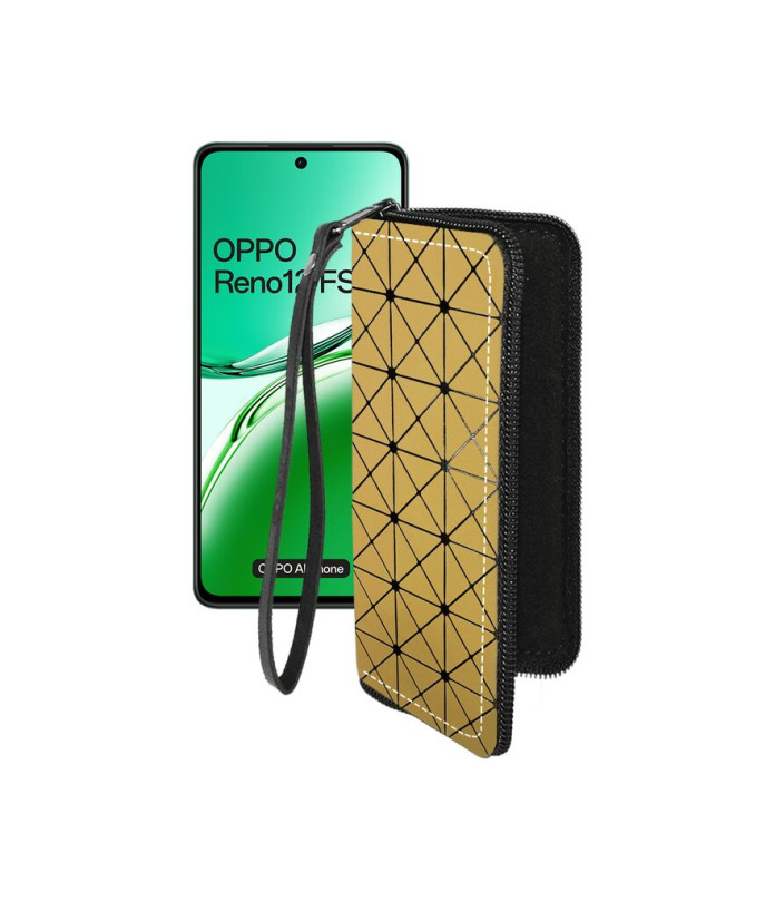 Чохол-гаманець з екошкіри для телефону OPPO Reno 12 FS 5G