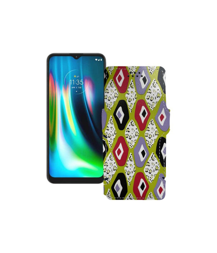 Чохол-книжка з екошкіри для телефону Motorola Moto G9