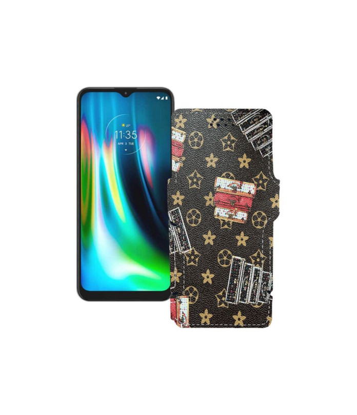 Чохол-книжка з екошкіри для телефону Motorola Moto G9