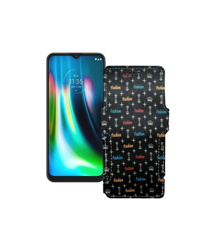 Чохол-книжка з екошкіри для телефону Motorola Moto G9