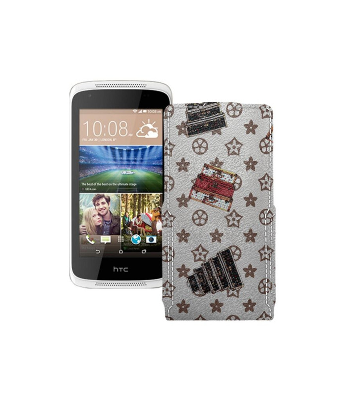 Чохол-флип з екошкіри для телефону HTC Desire 326g Dual