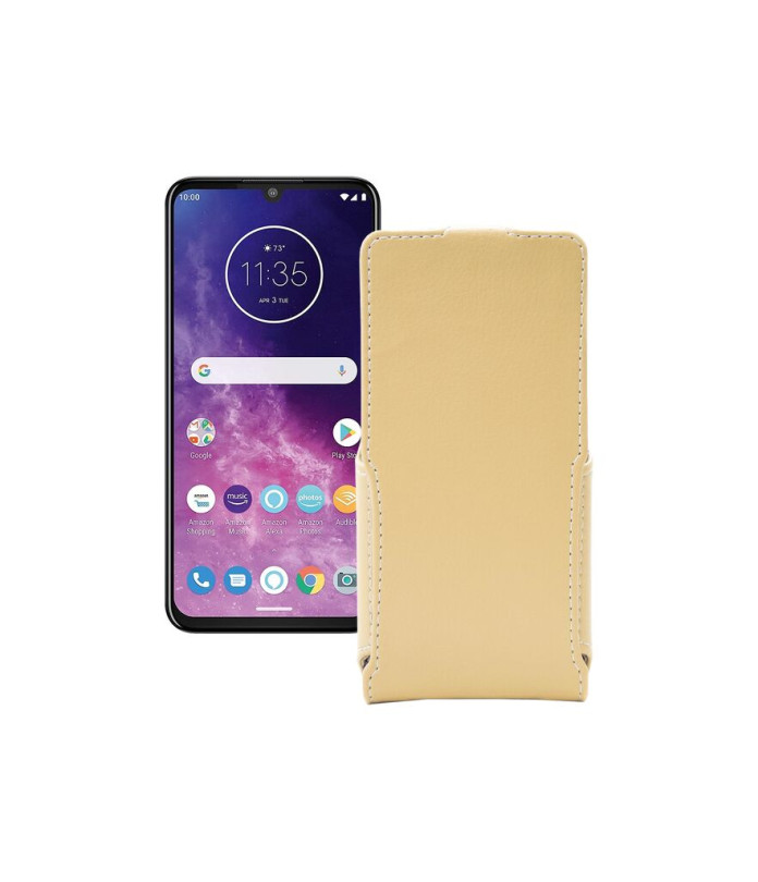 Чохол-флип з екошкіри для телефону Motorola One Zoom