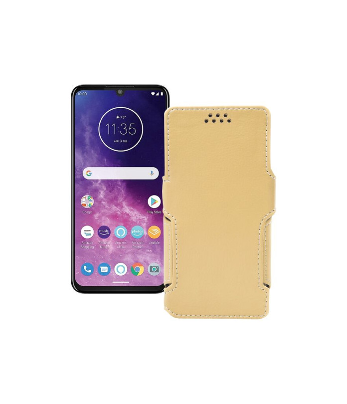 Чохол-книжка з екошкіри для телефону Motorola One Zoom