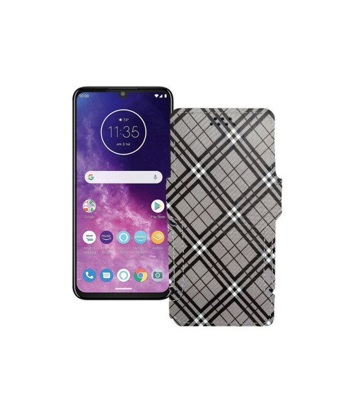 Чохол-книжка з екошкіри для телефону Motorola One Zoom