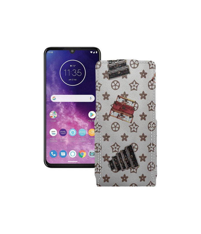 Чохол-флип з екошкіри для телефону Motorola One Zoom