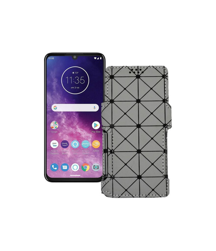 Чохол-книжка з екошкіри для телефону Motorola One Zoom