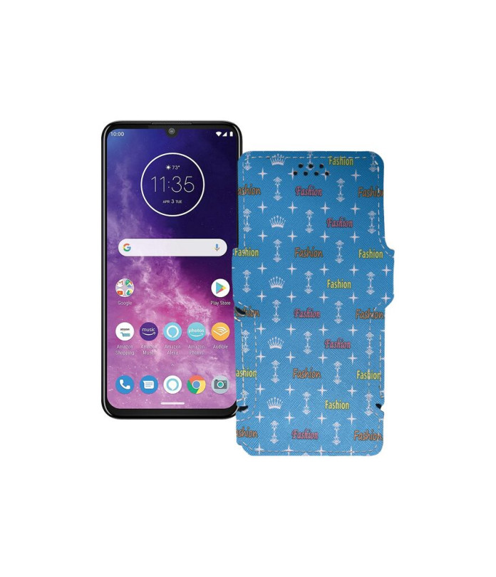 Чохол-книжка з екошкіри для телефону Motorola One Zoom