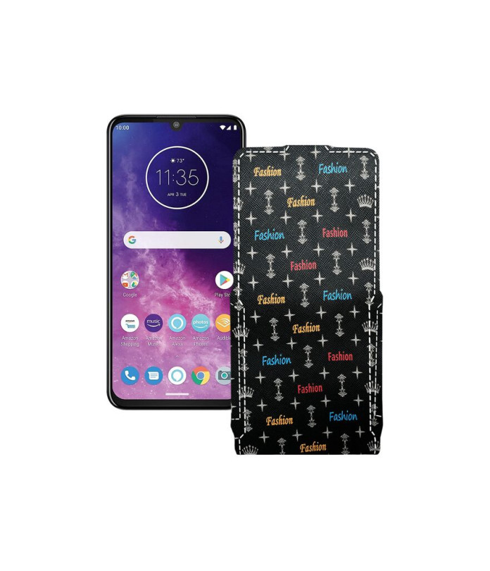 Чохол-флип з екошкіри для телефону Motorola One Zoom