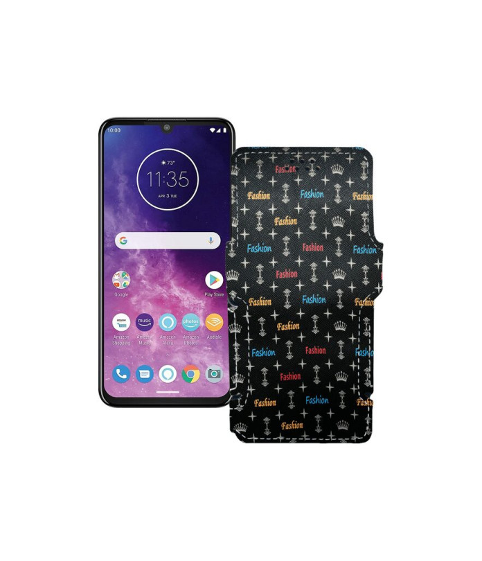 Чохол-книжка з екошкіри для телефону Motorola One Zoom