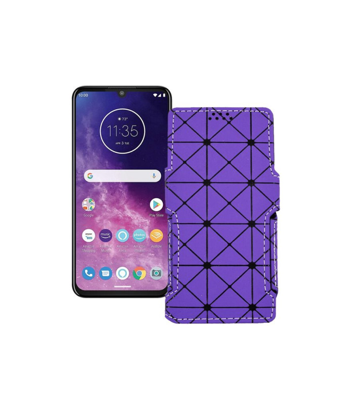 Чохол-книжка з екошкіри для телефону Motorola One Zoom