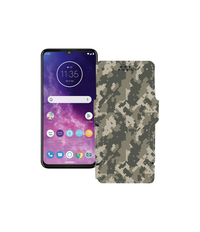 Чохол-книжка з екошкіри для телефону Motorola One Zoom