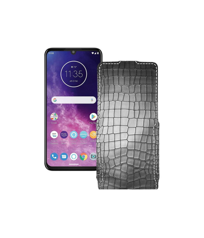 Чохол-флип з екошкіри для телефону Motorola One Zoom