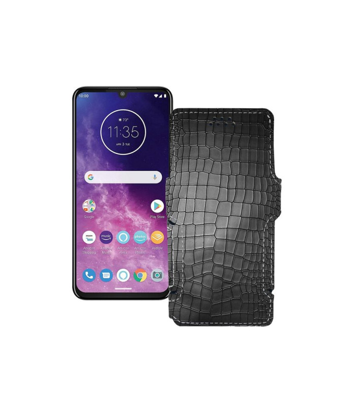 Чохол-книжка з екошкіри для телефону Motorola One Zoom