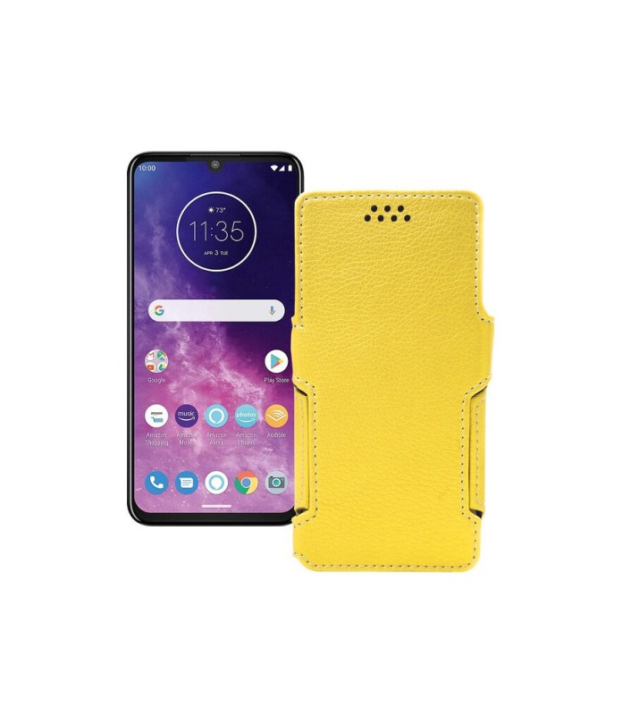 Чохол-книжка з екошкіри для телефону Motorola One Zoom