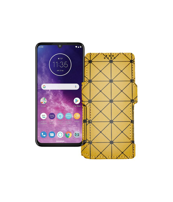 Чохол-книжка з екошкіри для телефону Motorola One Zoom