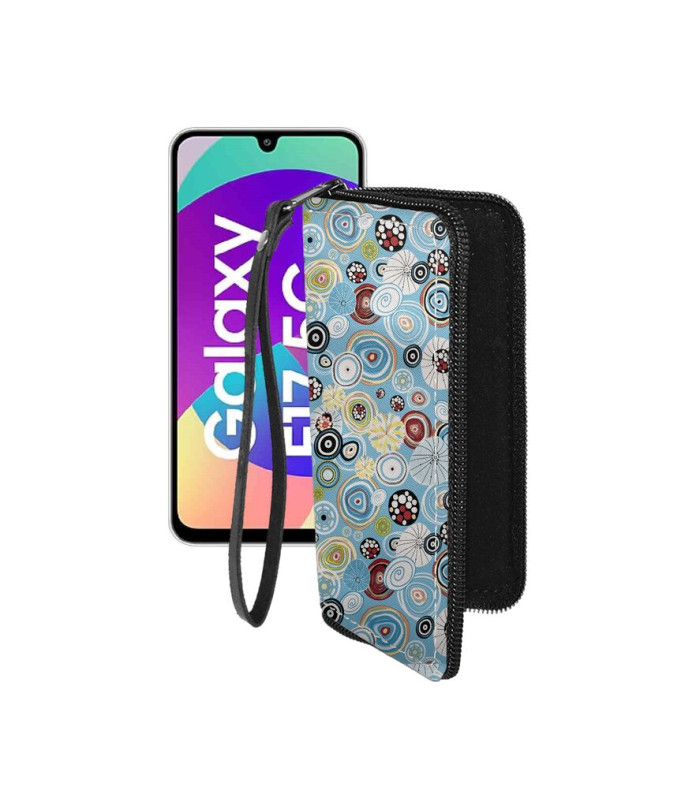 Чохол-гаманець з екошкіри для телефону Samsung Galaxy F17 (E176)