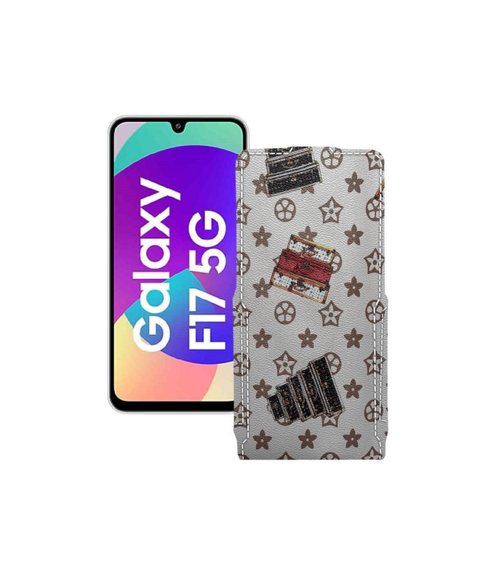 Чохол-флип з екошкіри для телефону Samsung Galaxy F17 (E176)