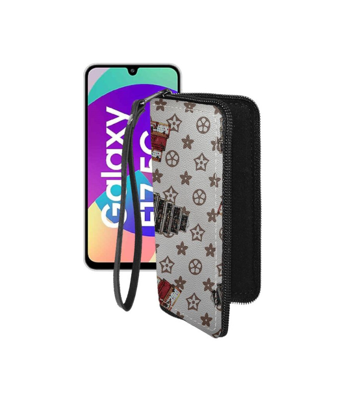 Чохол-гаманець з екошкіри для телефону Samsung Galaxy F17 (E176)
