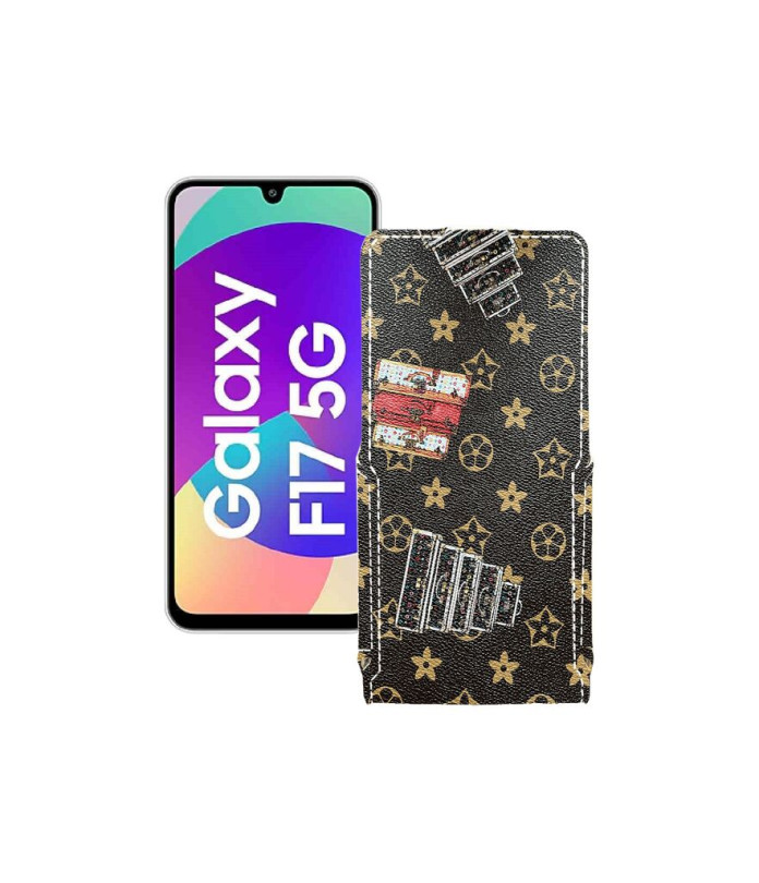 Чохол-флип з екошкіри для телефону Samsung Galaxy F17 (E176)