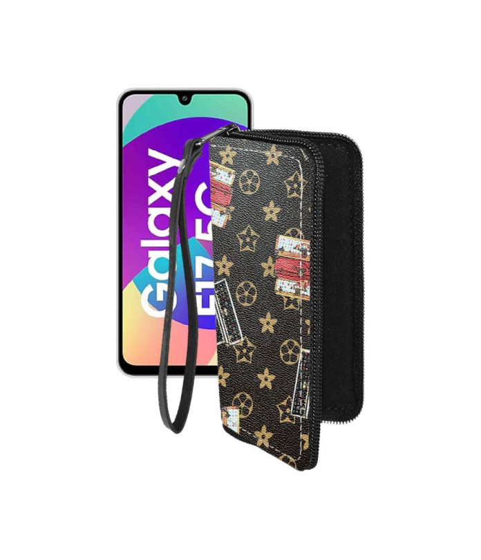 Чохол-гаманець з екошкіри для телефону Samsung Galaxy F17 (E176)